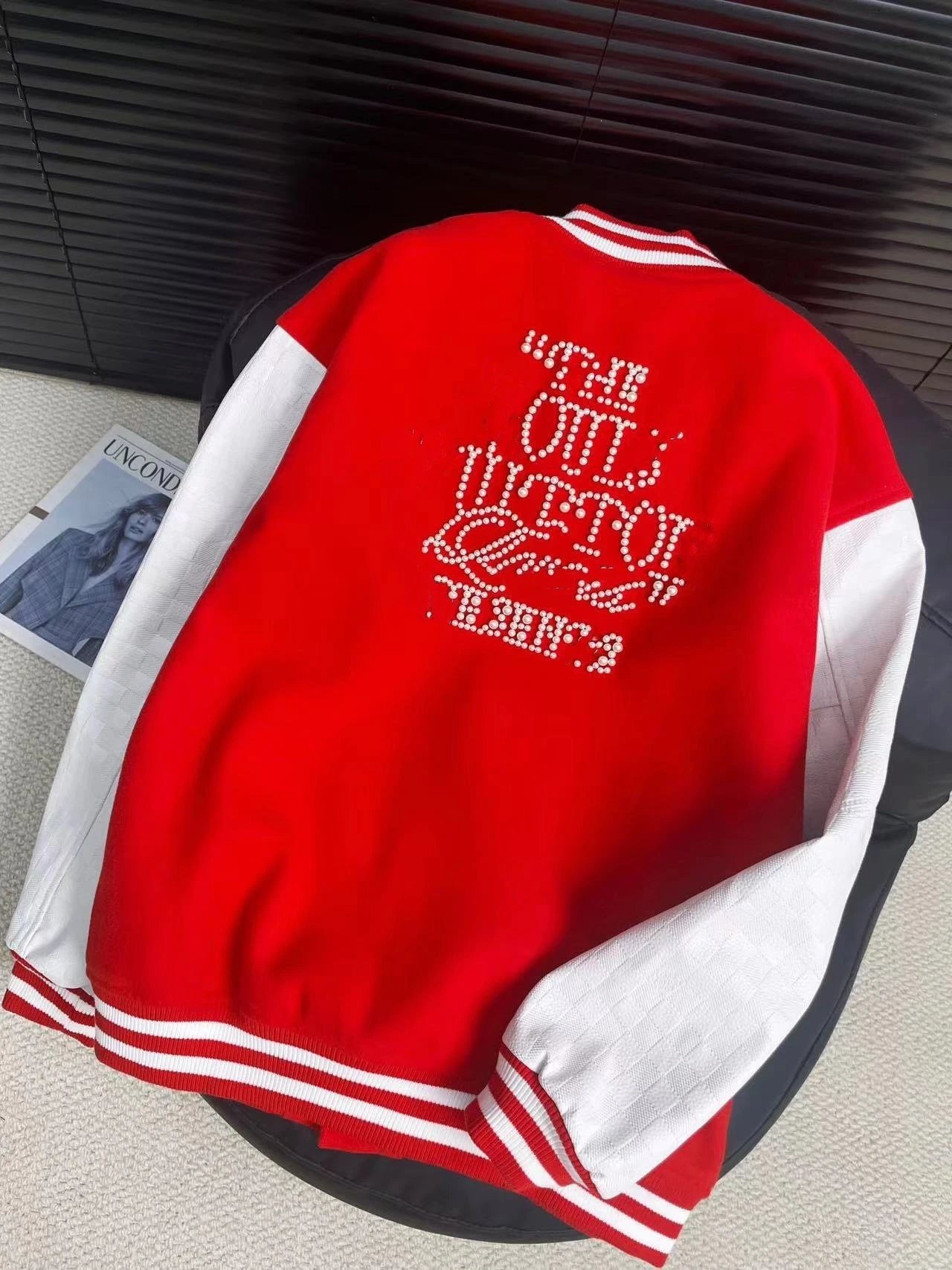 Givenchy Varsity Jacket Red and White Outerwear.jacket - 15