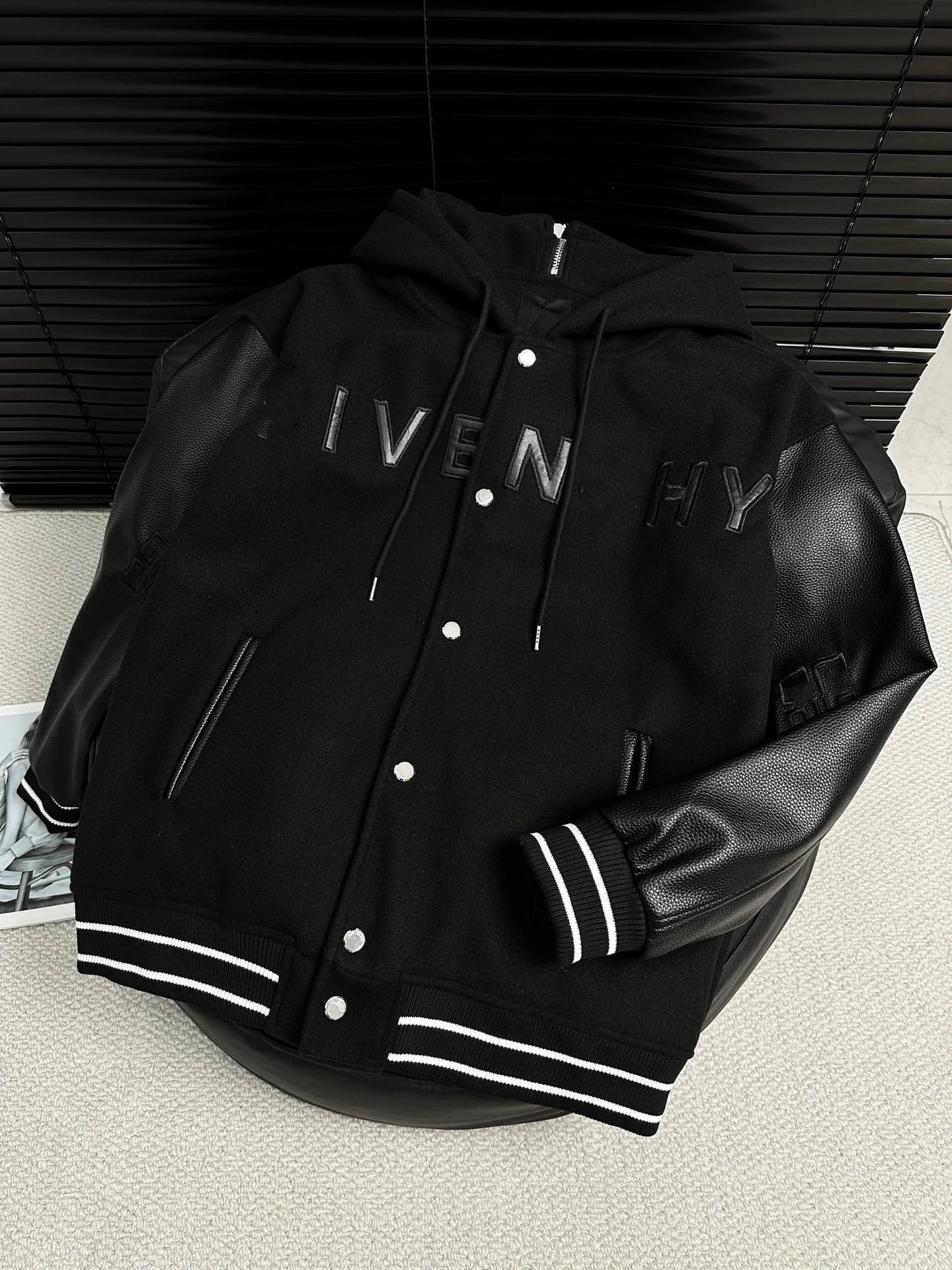 Givenchy Varsity Jacket Red and White Outerwear.jacket - 17