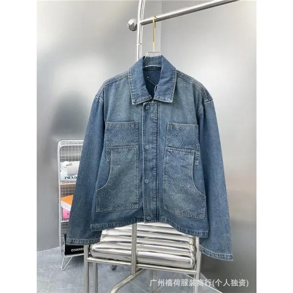 Louis Vuitton Monogram Denim Jacket Blue Denim-Jacket - 1