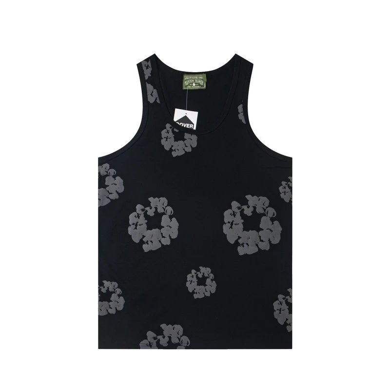 Denim Tears Floral Logo T-Shirt Navy - 13