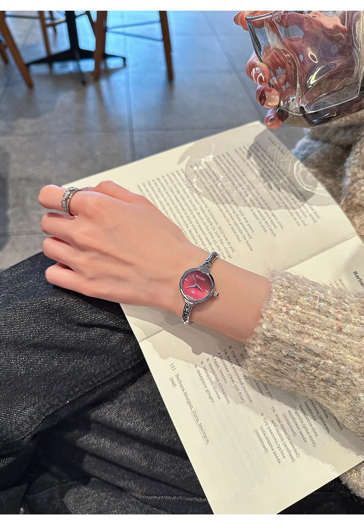 Gucci GUOU Silver-Tone Minimalist Link Bracelet Watch Watches - 19