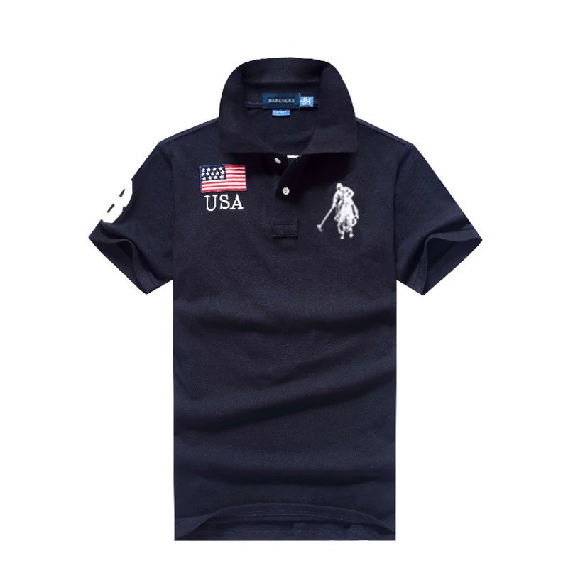 Polo Ralph Lauren Polo Shirt Dark Green with Union Jack and Polo Player - 6