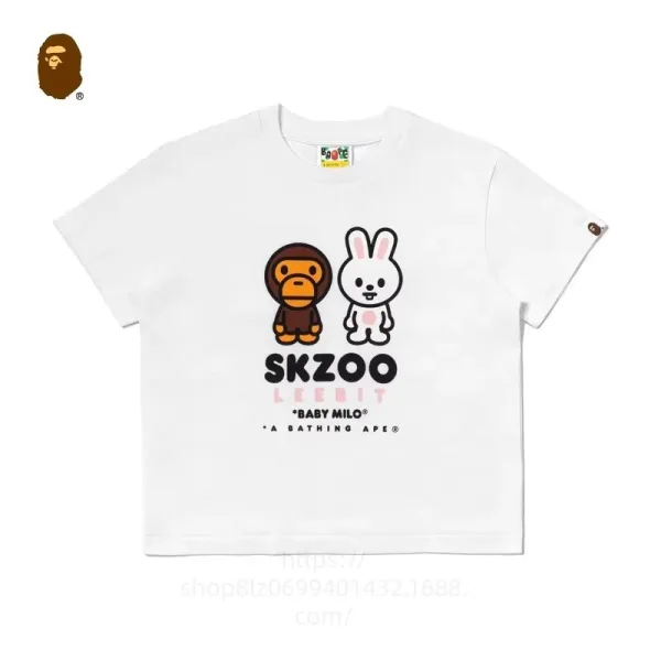 A Bathing Ape x SKZOO Baby Milo White T-Shirt - 1