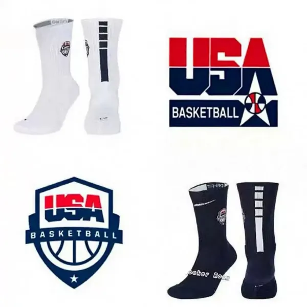 NBA Team Logo Socks Navy Blue Crew Socks - 2