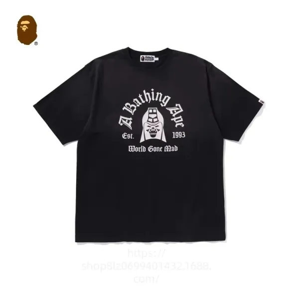 A Bathing Ape World Gone Mad Black T-Shirt - 1