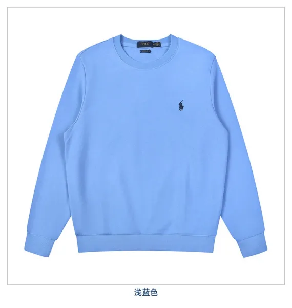 Polo Ralph Lauren Classic Fit Crewneck Sweatshirt Gray Sweater - 11