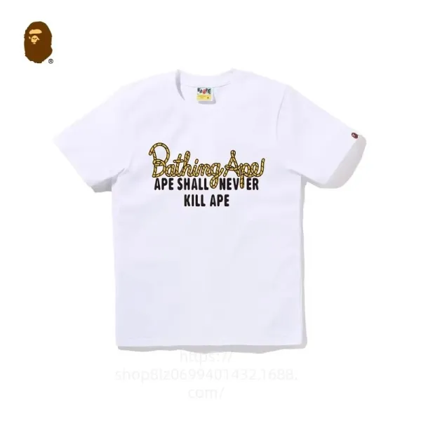 A Bathing Ape Bathing Ape Shall Never Kill Ape White T-Shirt - 1