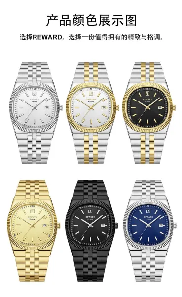 Design Reward Prime Black Stainless Steel Quartz Watch Watches - 3