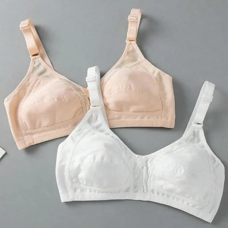 Soft Lace Bralette Beige and White Underwear