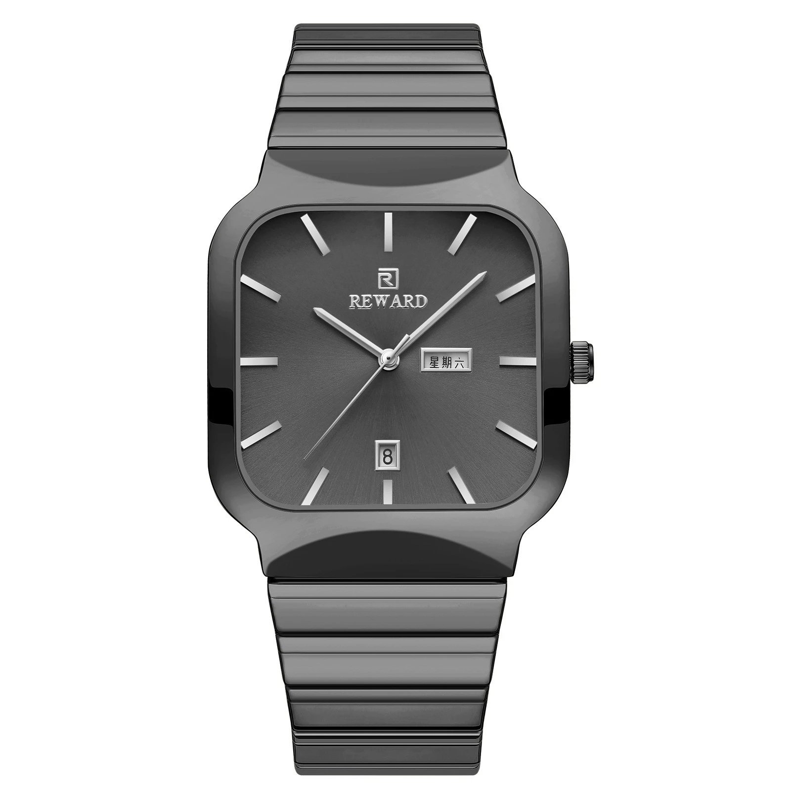 Design Reward Square Black Ceramic Watch Watches - 1