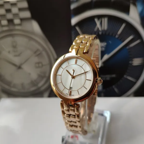 Design Mother-of-Pearl Dial Two-Tone Gold Silver Watch Watches - 9