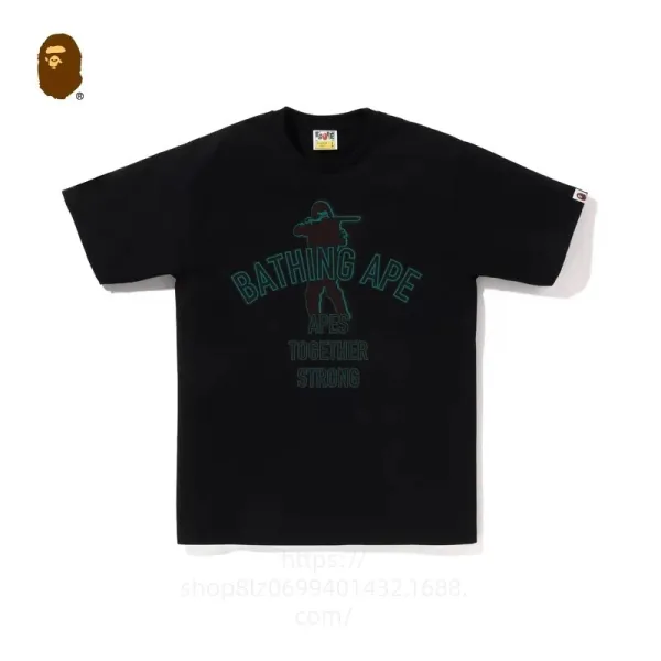 A Bathing Ape Apes Together Strong Black T-Shirt - 1