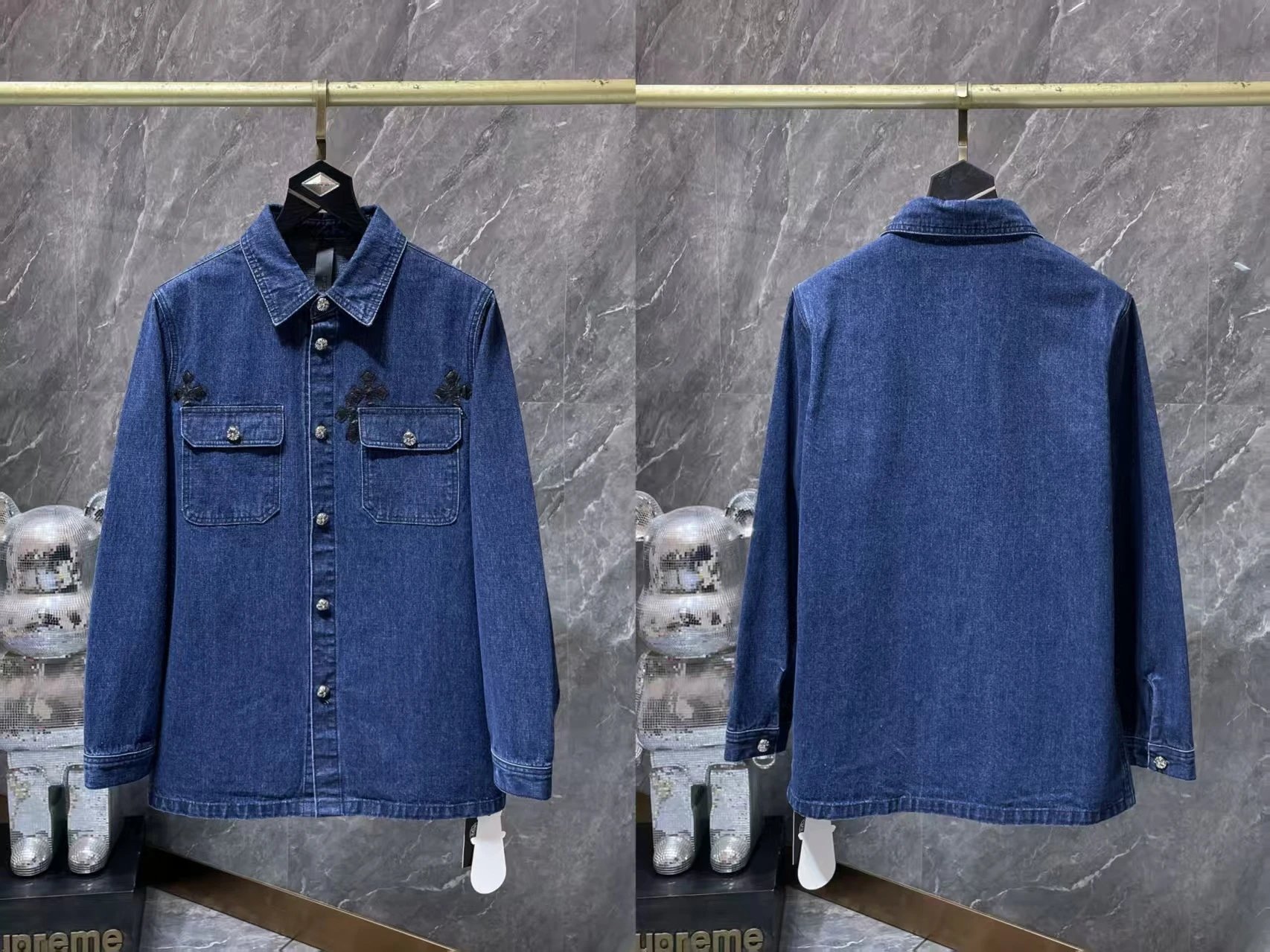 Supreme Denim Shirt Jacket Blue