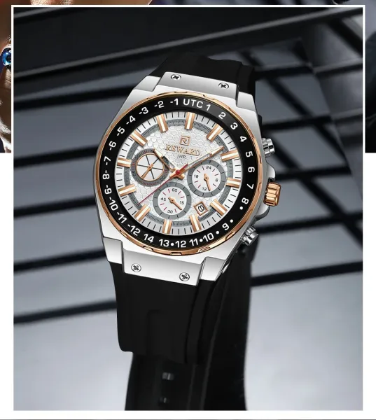 Design Reward VIP Chronograph White Gold Watch Watches - 17