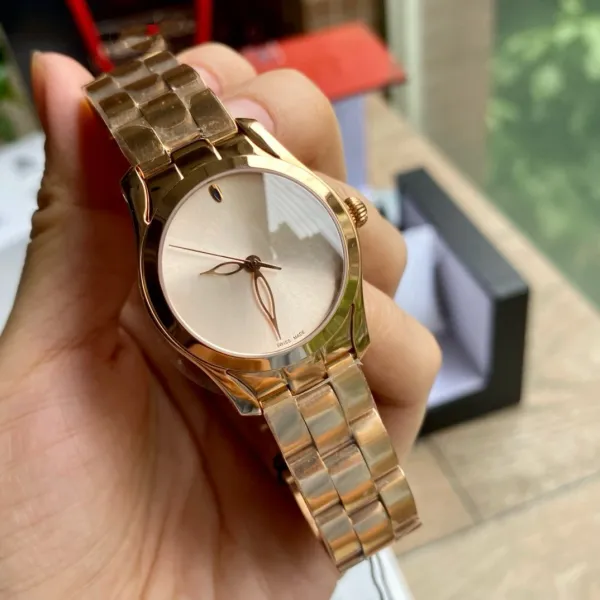 Design Mother-of-Pearl Dial Two-Tone Gold Silver Watch Watches - 16