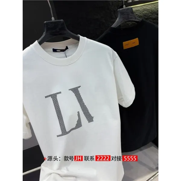 Design LV-Style Graphic Print T-Shirt White - 1