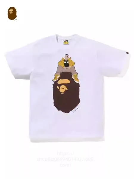 A Bathing Ape x Drake Bape Head Graphic T-Shirt White - 1