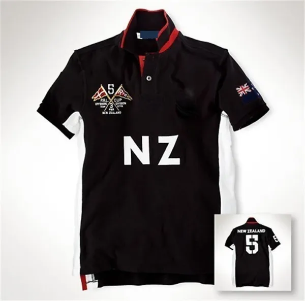 Design Germany National Team Polo Black Polo Shirt - 5