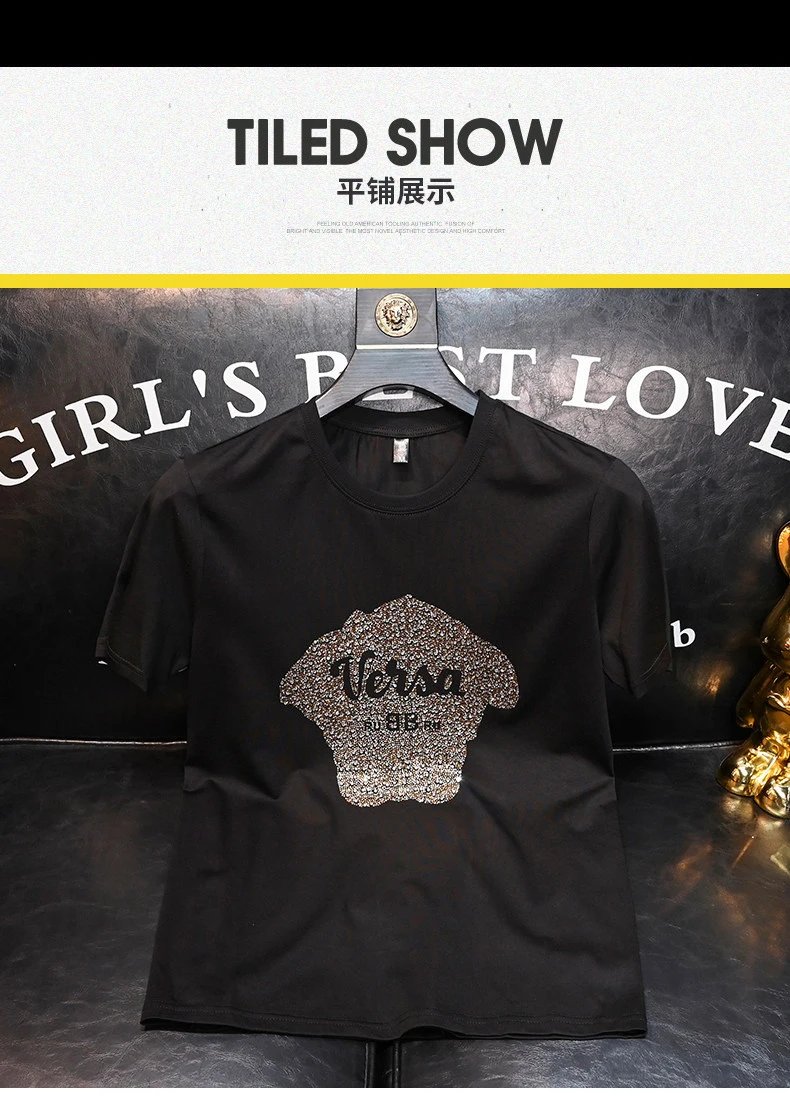 Versace Medusa Crystal-Embellished White T-Shirt - 6