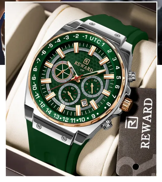 Design Reward VIP Chronograph White Gold Watch Watches - 23