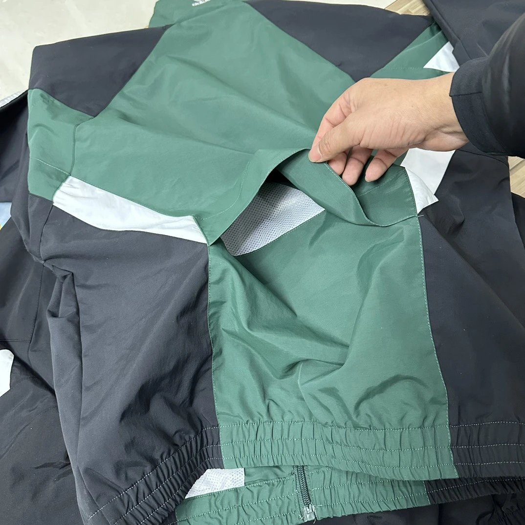 Adidas Originals Windbreaker Jacket Forest Green / Black / White Outerwear - 5