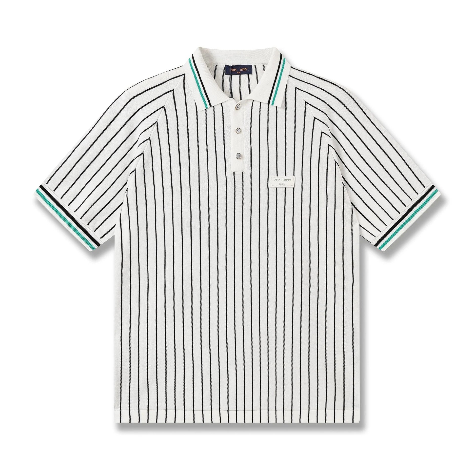 Louis Vuitton Monogram Embroidered Polo Black Polo Polo Shirt - 15