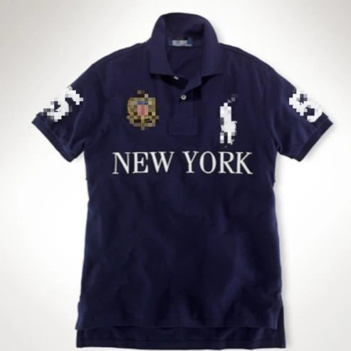Design Los Angeles Polo Navy Blue Polo Shirt - 4