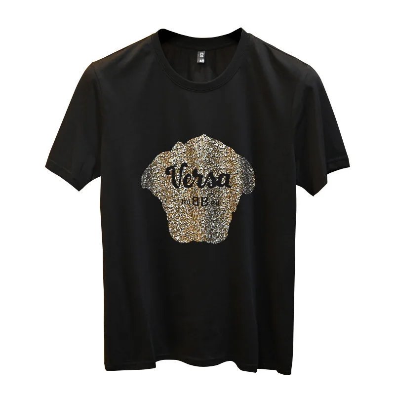 Versace Medusa Crystal-Embellished White T-Shirt - 20