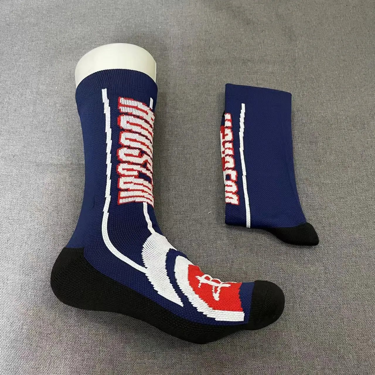 Design Dallas Mavericks NBA Team Socks Blue Green White Black Socks - 5