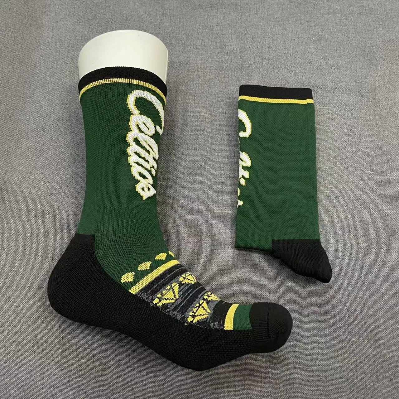 Design Dallas Mavericks NBA Team Socks Blue Green White Black Socks - 13
