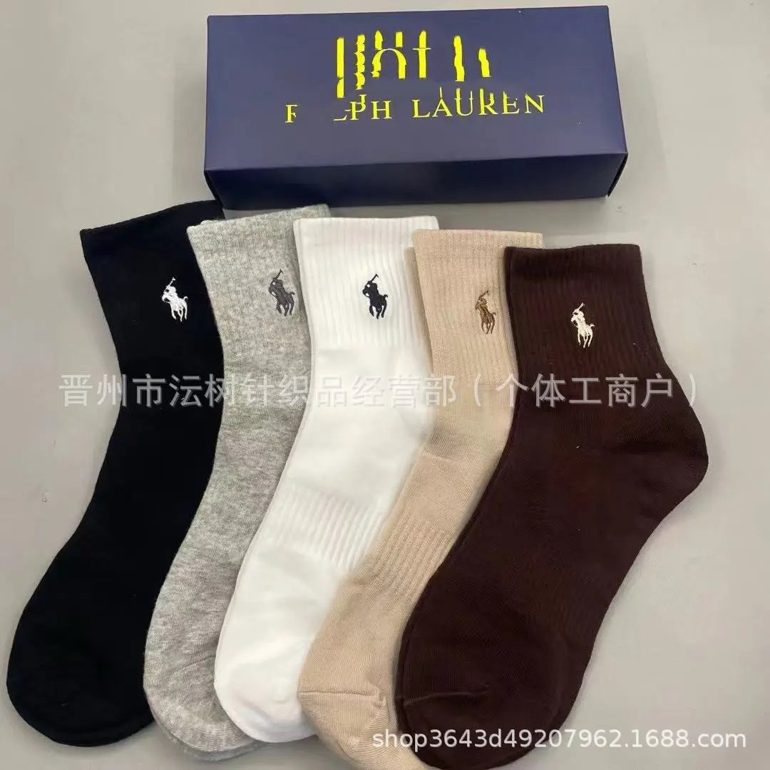 Polo Ralph Lauren Classic Crew Socks Five-Pack Assorted Colors - 5