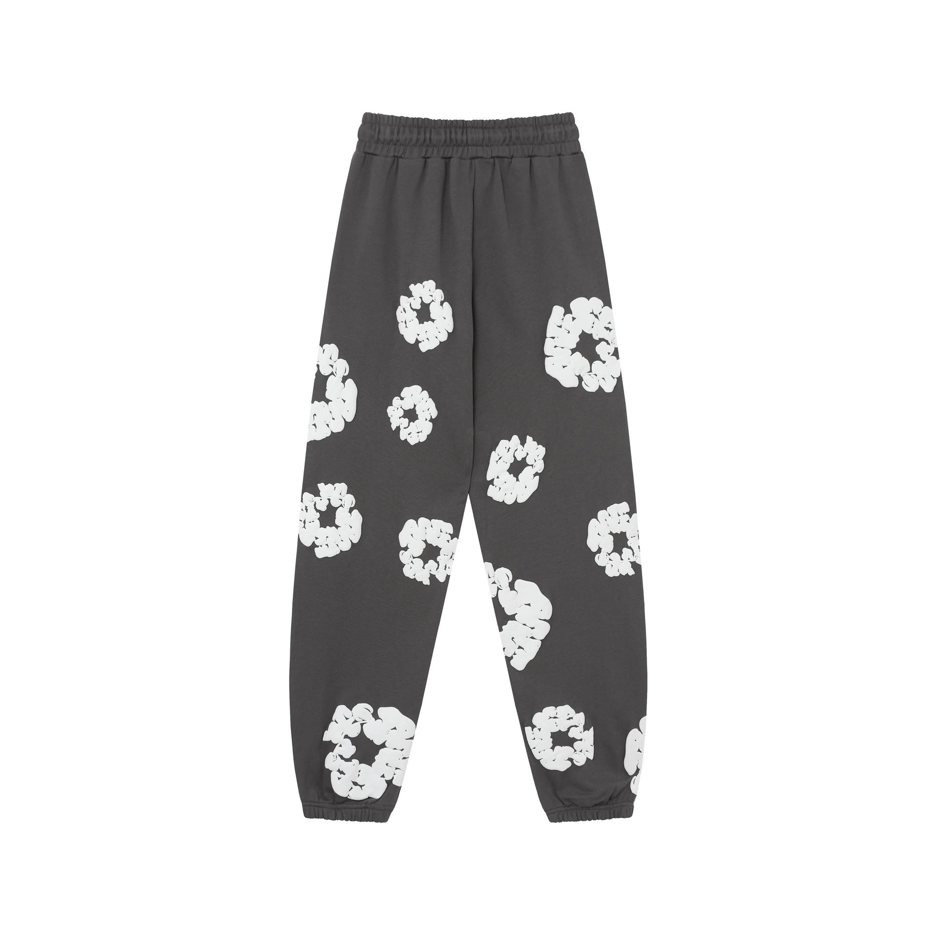 Design Floral Flame Print Oversized Hoodie White - 23