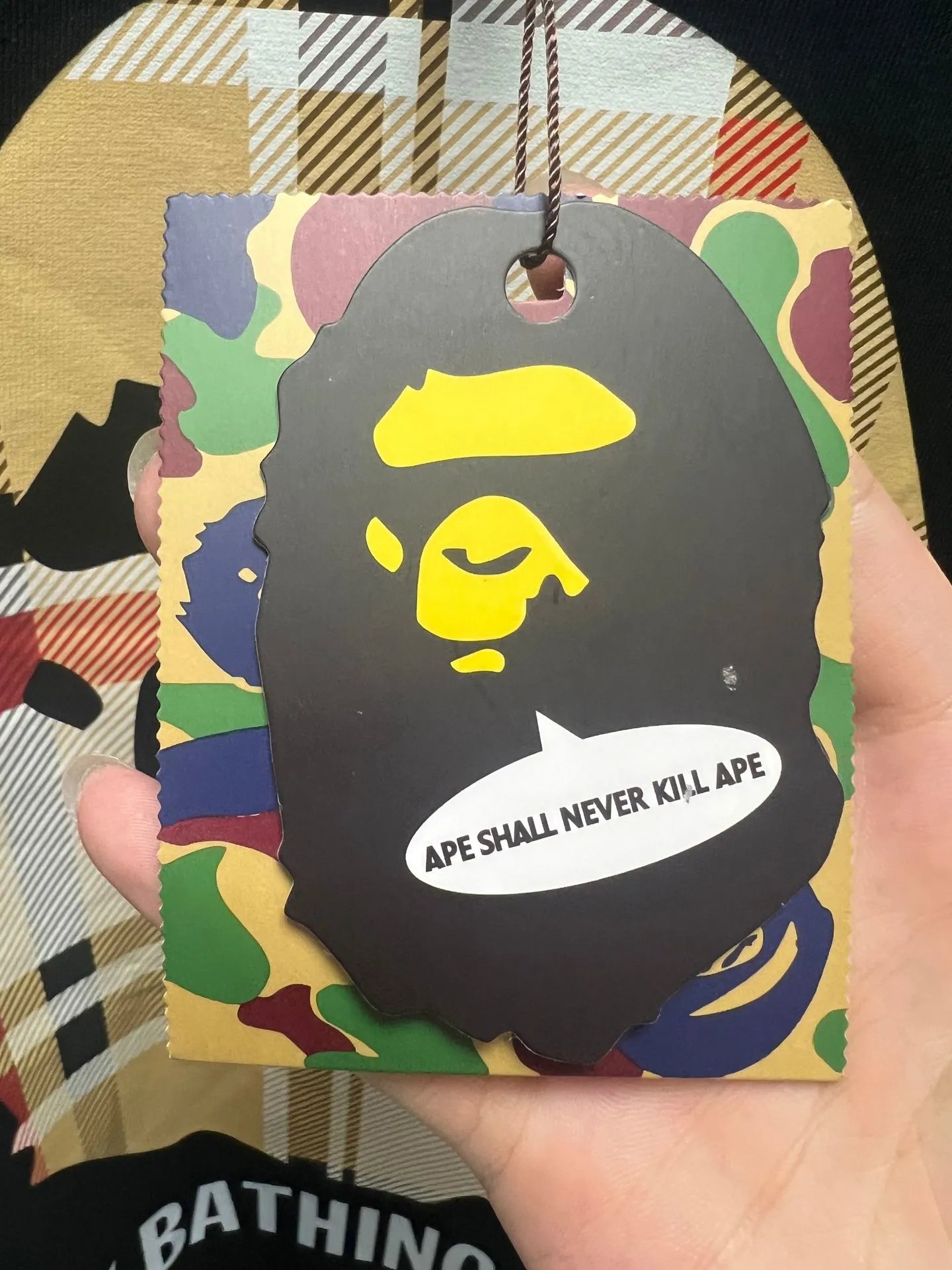 A Bathing Ape Camo Ape Head Black T-Shirt - 21