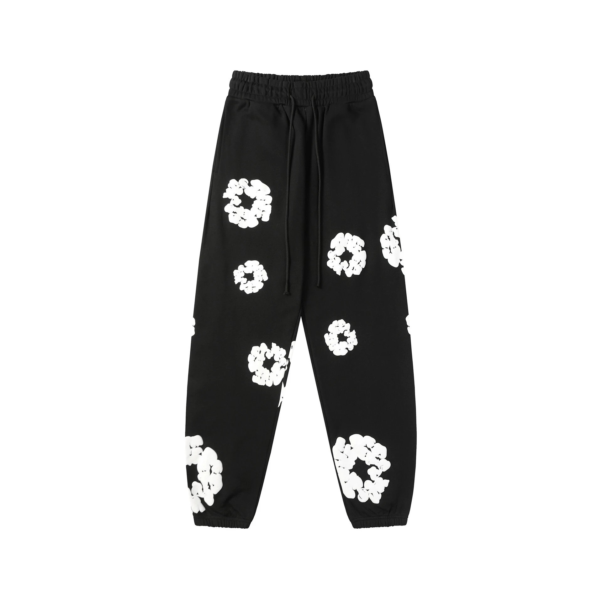 Design Floral Flame Print Oversized Hoodie White - 24