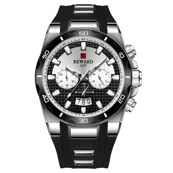 Design Reward VIP Chronograph Black Carbon Fiber Dial Watch Watches - 1