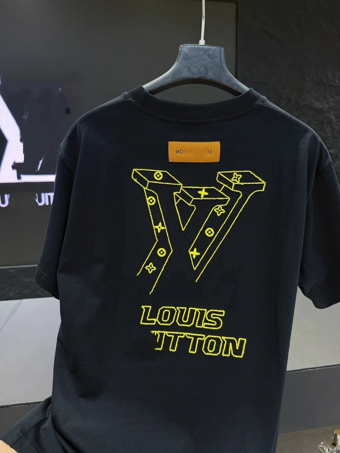 Louis Vuitton Embroidered Monogram V T-Shirt White - 24