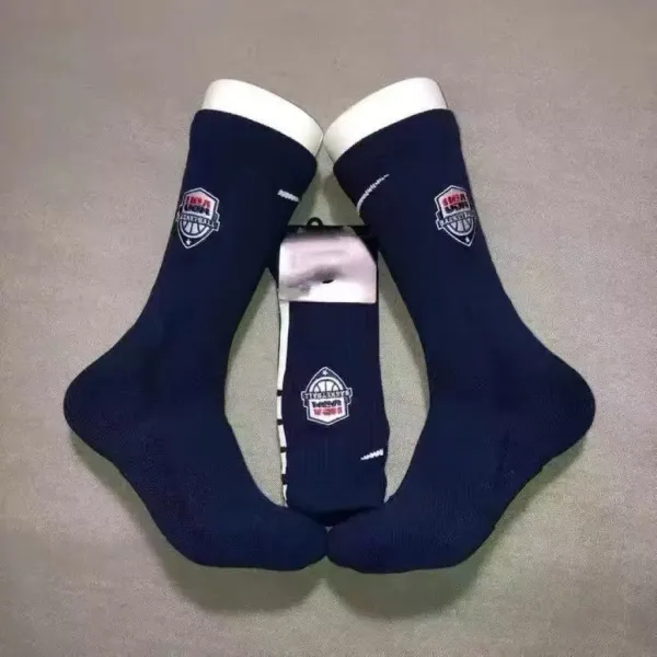 NBA Team Logo Socks Navy Blue Crew Socks - 6