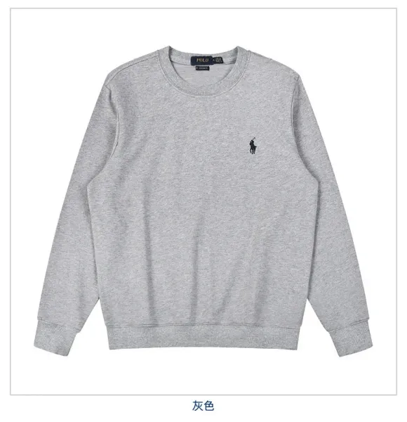Polo Ralph Lauren Classic Fit Crewneck Sweatshirt Gray Sweater - 1