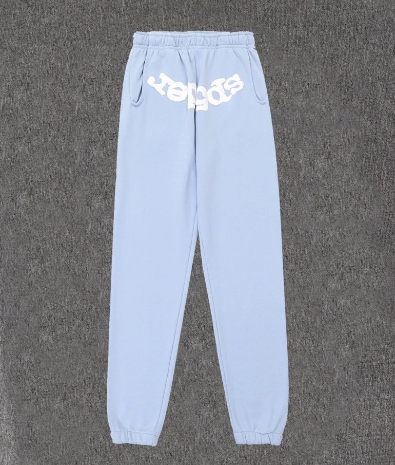 Spider Sweatpants Light Blue