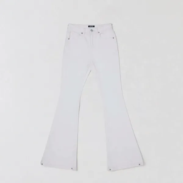 Design Flared White Denim Jeans - 1