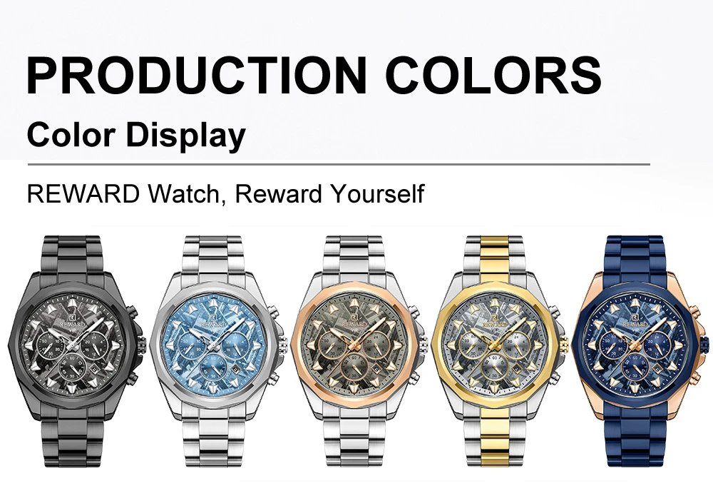 Design Reward VIP Chronograph Rose Gold and Steel Watch Watches - 6