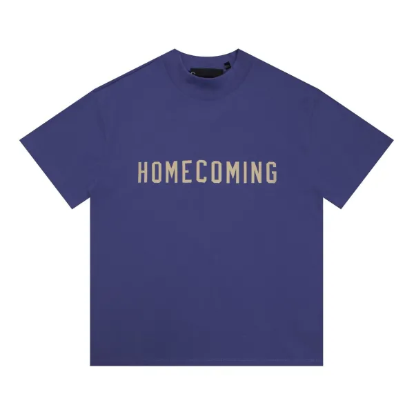 Design Homecoming Graphic T-Shirt Purple - 1