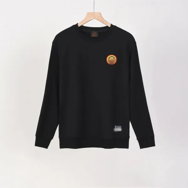 Evisu Logo Patch Crewneck Black Sweatshirt Sweater - 1