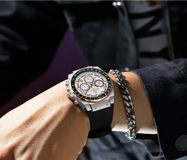 Design Reward VIP Chronograph White Gold Watch Watches - 16