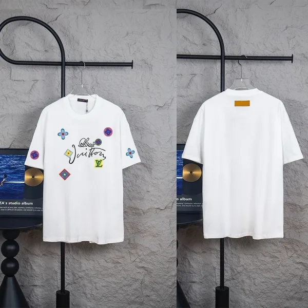 Louis Vuitton Graphic Print T-Shirt White - 16