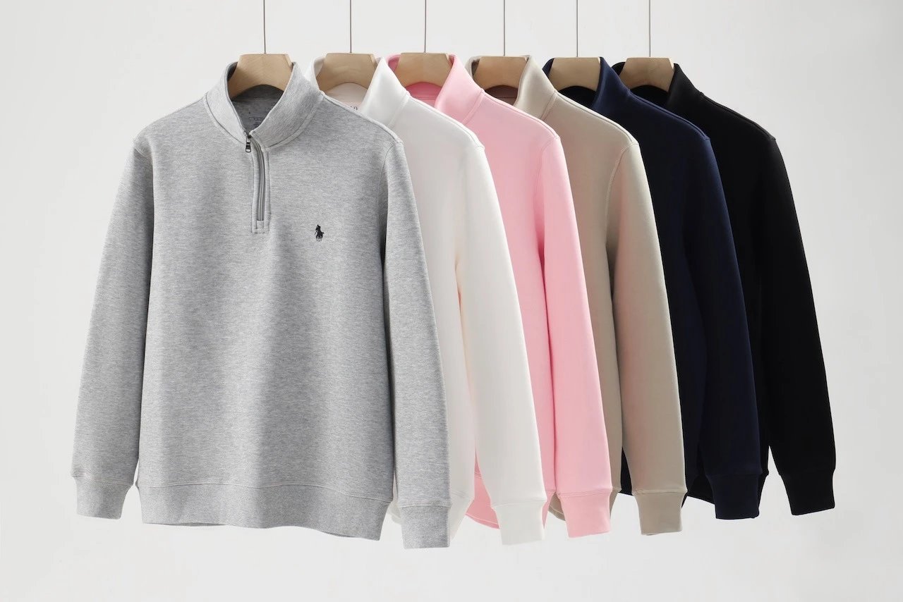 Polo Ralph Lauren Quarter-Zip Pullover Pink Sweater - 3
