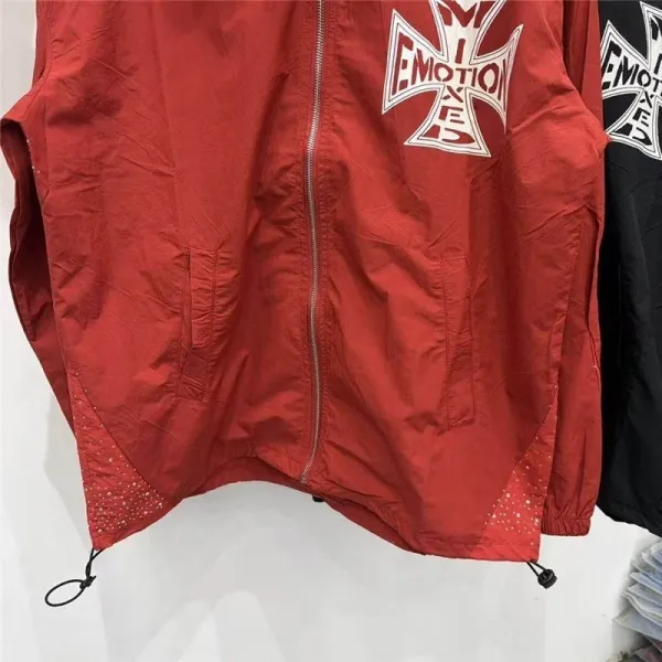 Design EMOTION A.B. Cross Logo Track Pants Red and Black Sweatpants - 6