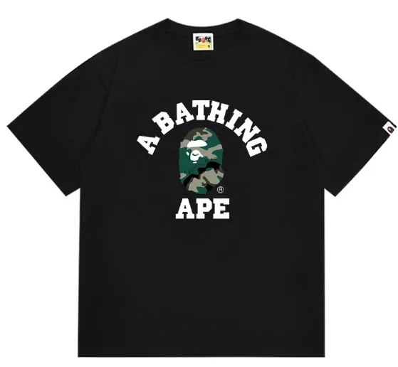 A Bathing Ape Red Camo Big Ape Head T-Shirt - 35