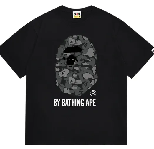A Bathing Ape Red Camo Big Ape Head T-Shirt - 41