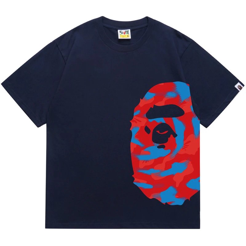 A Bathing Ape Bape Camo Logo T-Shirt Beige - 4